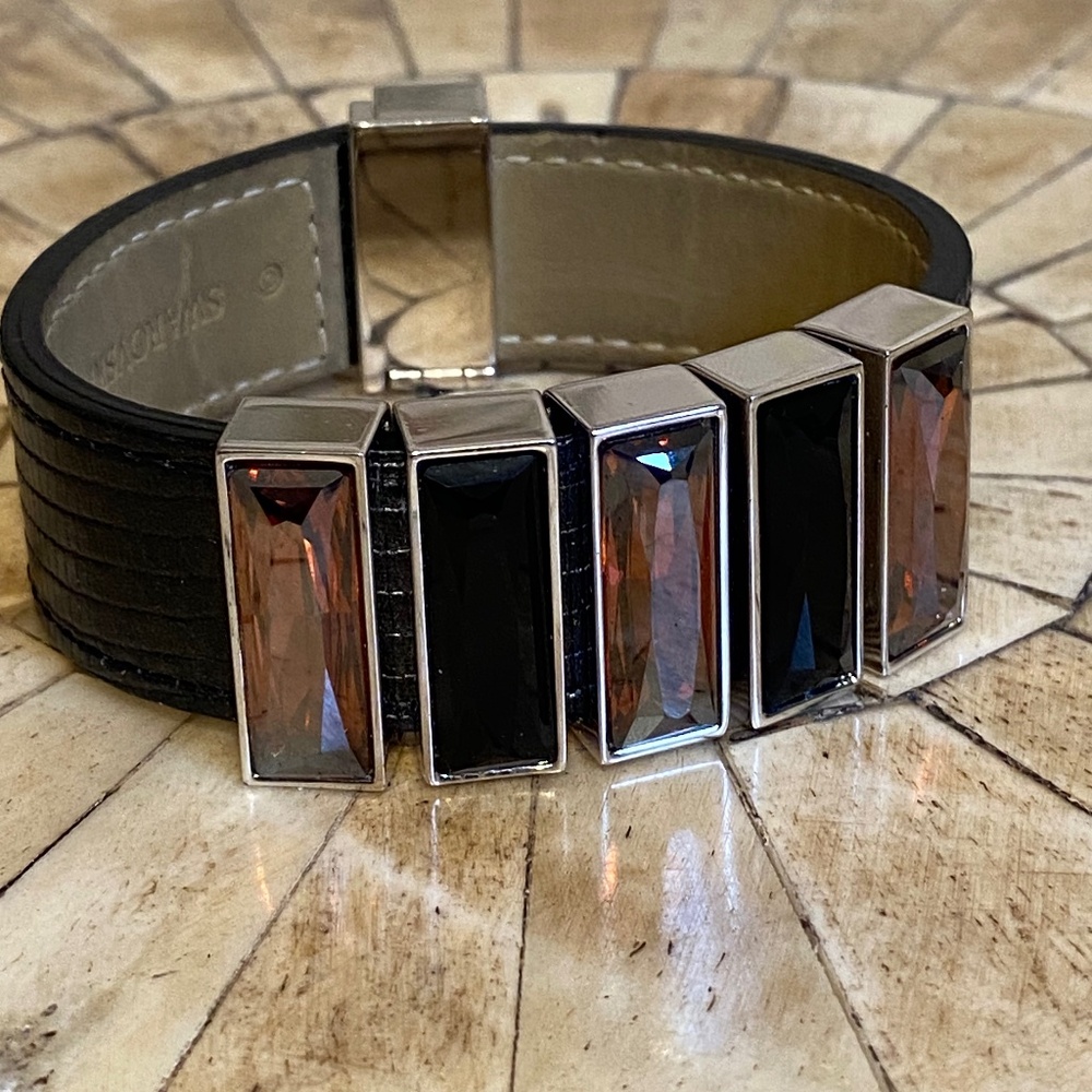 SWAROVSKI Bracelet Leather/Snakeskin Band